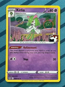 [Swirl] Pokemon Card - Kirlia - Cosmos HOLO (068/195) Prize Pack Series 3 NM - Image 1