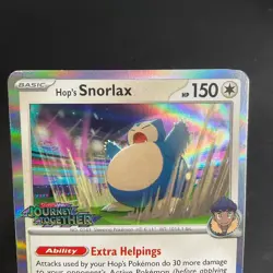 Hop's Snorlax Pokemon Journey Together Staff Promo #184 - Image 3