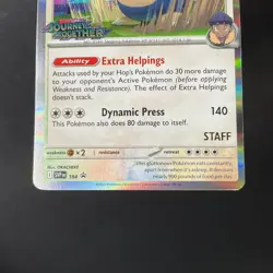 Hop's Snorlax Pokemon Journey Together Staff Promo #184 - Image 4