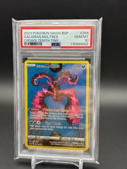 Galarian Moltres SWSH284 SWSH: Sword & Shield Promo Cards Holo PSA 10 - Image 1