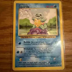 Squirtle 063/102 Base Set Regular LP Pokemon TCG - Image 1