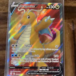 Pokemon TCG Dragonite V (Full Art) Near Mint Evolving Skies 191/203 - Image 1