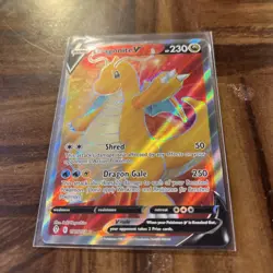 Pokemon TCG Dragonite V (Full Art) Near Mint Evolving Skies 191/203 - Image 2