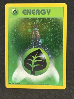 2002 Pokemon League Energize Your Game Cycle Grass Energy Holo M/NM SWIRL - Image 1