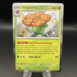 Lightly Played Vileplume - 094/091 - Shiny Rare Pokemon Paldean Fates - Image 1