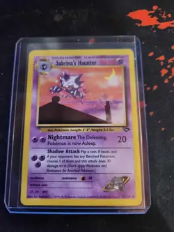 VINTAGE Pokemon - Sabrina's Haunter Base Set 55/132 Uncommon - NM - Image 1