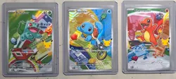 Pokemon TCG First Partner Bulbasaur Squirtle Charmander Trio Ships Fast - Image 1