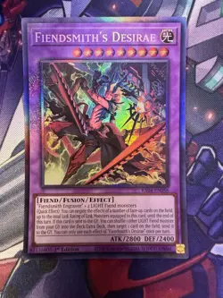 YuGiOh Fiendsmith’s Desirae Collectors Rare RA04-EN056 - Image 1
