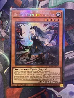YuGiOh Guiding Quem, The Virtuous Collectors Rare RA04-EN043 - Image 1
