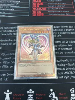 Yu-Gi-Oh Dark Magician Girl Quarter Century Rare Alt Art 1st Edition RA03-EN123 - Image 1