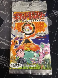 Pokemon Card Japanese Base Set Foil Pack Booster Pack 1996 Vintage Rare Unopen - Image 3