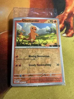 Pokemon Charmander EB Games Promo Sealed TCG Card - Image 1