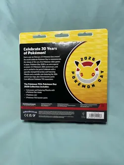 Pokemon TCG Day 2026 Collection Box Promo Pikachu Booster Packs Limited Edition - Image 2