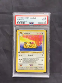 Pokemon Cards: Jungle 1st Edition Uncommon: Persian 42/64 PSA 9 - Image 1