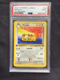 Pokemon Cards: Jungle 1st Edition Uncommon: Persian 42/64 PSA 9 - Image 2