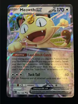Meowth ex 062/088 Double Rare - Pokemon TCG Perfect Order - NM - Image 1