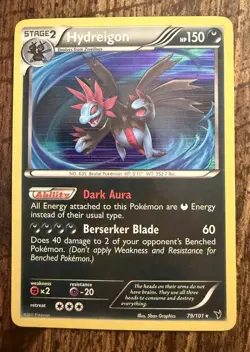 Hydreigon 79/101 Noble Victories Holo Rare Pokemon Card - Image 1