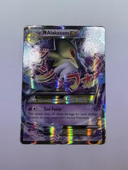 Pokemon TCG Mega M Alakazam EX Ultra Rare Holo Foil Card 26/124 Fates Collide NM - Image 1