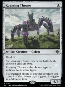 Roaming Throne the Lost Caverns of Ixalan Regular MTG Card Near Mint Condition - Image 1