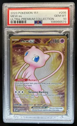 2023 Pokemon 151 Ultra Premium Collection Mew EX Metal #205/165 PSA 10 - Image 1