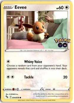 Eevee Common Pokemon GO 054/078 NM - Image 1