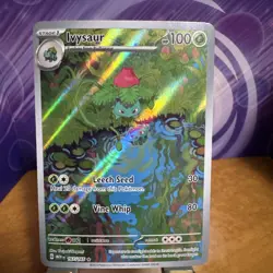 Pokemon TCG Ivysaur 167/165 SV 151 Illustration Rare - English NM - Image 1