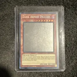 Konami Yu-Gi-Oh! Dark Armed Dragon Effect Card 1st Edition ATK 2800 DEF 1000 - Image 1