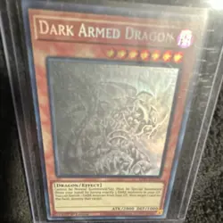 Konami Yu-Gi-Oh! Dark Armed Dragon Effect Card 1st Edition ATK 2800 DEF 1000 - Image 2