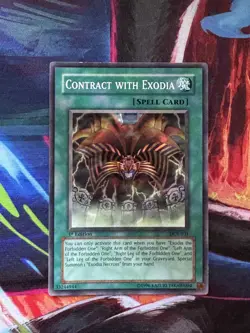 Yugioh Contract with Exodia DCR-031 1st Edition Common LP - Image 1