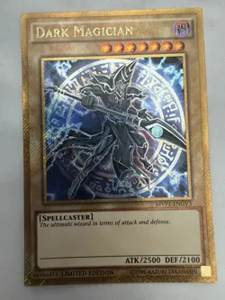 Yugioh Dark Magician MVP1-ENGV3 Gold Secret Rare 1st Edition LP - Image 1