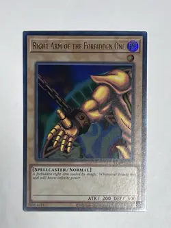 YuGiOh! TCG || Right Arm of the Forbidden One - LOB-EN122 - Ultra Rare - Image 1