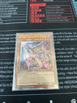 Yu-Gi-Oh Dark Magician Girl Quarter Century Rare 1st Edition Alt Art RA04-EN107 - Image 1