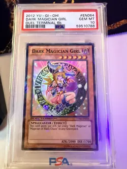 Yu-Gi-Oh! Dark Magician Girl 2012 Duel Terminal 6b DT06-EN064 Foil PSA 10 Gem - Image 1