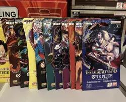 one piece Tcg sleeved booster pack lot 10 New Sealed Bandai Blister - Image 1