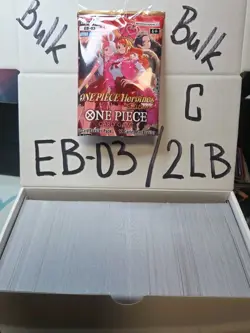 ONE PIECE HEROINES EDITION BULK EB-03 CARDS, OVER 2LB OF NM CARDS - Image 1
