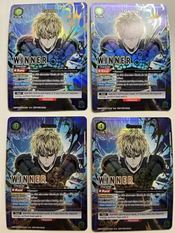 Union Arena TCG Genos (winner promo) UEPR/OPM-1-048 One Punch Man Lot of 4 - Image 1