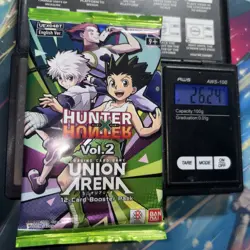 Heavy 26.24g Union Arena Sealed Hunter X Hunter Vol. 2 Booster Pack - Image 1