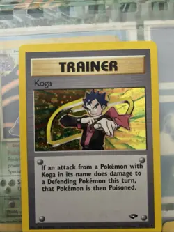 Pokemon TCG Koga Trainer Gym Challenge Holo Card 19/132 NM - Image 1