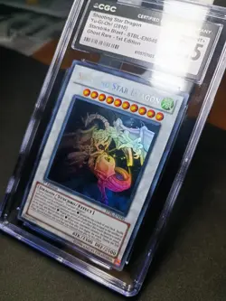 Yu-Gi-Oh Shooting Star Dragon Ghost Rare Card STBL-EN040 1st Edition CGC 8.5 NM - Image 4