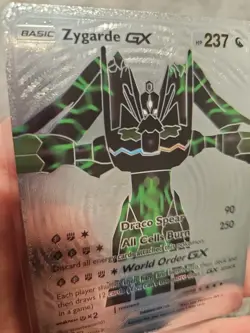 Zygarde GX Silver Foil Fan Art Vinyl Collector Pokemon Card - Image 3