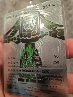 Zygarde GX Silver Foil Fan Art Vinyl Collector Pokemon Card - Image 4