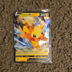 Pokemon Pikachu V Full Art Promo Holo Card SWSH285 Sword & Shield Lightning TCG - Image 1