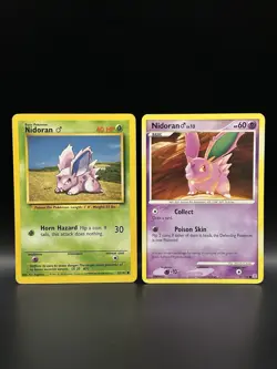 Nidoran M Bundle 55/102 97/132 - Pokemon Cards - MP/DMG - Image 1