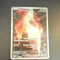 Pokemon Charmander 168/165 Sv: Scarlet & Violet 151 Illustration Rare Holo Card - Image 1