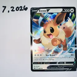 Pokemon Eevee V 108/159 Crown Zenith Ultra Rare Holo Card 2023 - Image 1