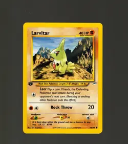 Larvitar 70/105 Pokemon TCG 1st Edition Neo Destiny NM Vintage 2002 Card - Image 1