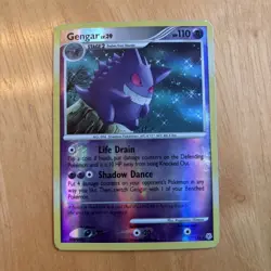 Pokemon Gengar 27/130 Diamond and Pearl Rare Reverse Holo HP110 Card - Image 1