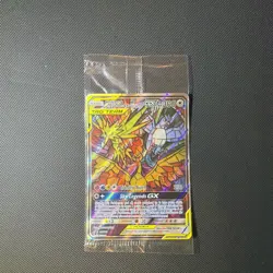 Moltres Zapdos Articuno SM210 GX Tag Team Hidden Fates Promo Card Sealed Wrapper - Image 1