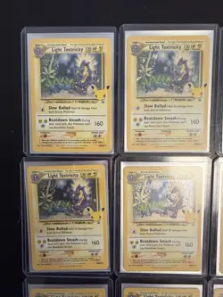 Pokemon Celebrations Light Toxtricity SWSH137 Sword & Shield Promo Lot 24 Cards - Image 2