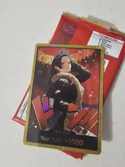 DON!! Card (Boa Hancock) (Gold) Extra Booster: One Piece Heroines Edition Foil - Image 1